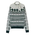 [ новый товар ]ADIDAS GOLF Adidas Golf вязаный свитер общий рисунок оттенок зеленого XS Golf одежда женский 