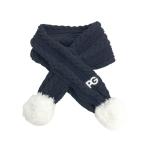 PEARLY GATES Pearly Gates шерсть . вязаный muffler темно-синий серия FR Golf одежда 