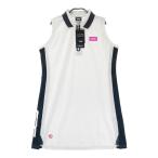 [ новый товар ]CPG GOLFsi-pi-ji- Golf половина Zip безрукавка Polo One-piece оттенок белого LL Golf одежда женский 