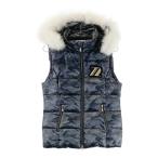 JUN&amp;ROPE Jun and Rope 2way тепловое хранение жилет мех серый серия M Golf одежда женский 