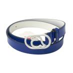 [ новый товар ]ARCHIVIOaruchibio Logo пряжка кожаный ремень оттенок голубого 00 Golf одежда 