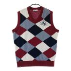 FILA GOLF filler Golf вязаный лучший общий рисунок оттенок красного M Golf одежда мужской 