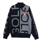 CUARTO UNITEDk Alto united с высоким воротником длинный рукав вязаный свитер общий рисунок оттенок черного S Golf одежда женский 