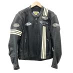 BATES ベイツ ライダース レザージャケット ブラック系 L バイクウェア メンズ