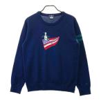 MUNSING WEAR Munsingwear одежда длинный рукав вязаный свитер темно-синий серия M Golf одежда мужской 