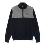 FOOT JOY foot Joy подкладка есть половина Zip вязаный свитер "в елочку" рисунок оттенок черного XL Golf одежда мужской 