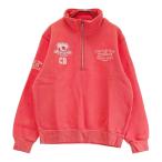 CUTTER&amp;BUCK резчик and задний обратная сторона ворсистый половина Zip вязаный свитер оттенок красного L Golf одежда мужской 