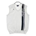 PEARLY GATES Pearly Gates 2023 год модели V шея вязаный лучший Logo оттенок белого 6 Golf одежда мужской 