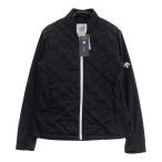 【新品】DESCENTE GOLF デサントゴルフ ;2023年モデル ダウン切替 裏起毛ジャケット ブラック系 M ゴルフウェア レディース
