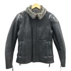 MAX FRITZ マックスフリッツ MFB-2334 ムートンレザー ライダースジャケット ブラック系 44 バイクウェア メンズ