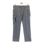 EDWIN GOLF エドウィンゴルフ ロングパンツ シアサッカー ギンガムチェック柄 ブラック系 M ゴルフウェア メンズ