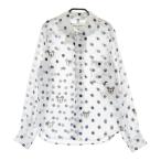 【新品】COMME des GARCONS コムデギャルソン NI-B007 長袖シャツ ブラウス ドット ミッキー ブルー系 S レディース