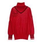 AND PER SE Anne Pas .ta-toru шея вязаный свитер оттенок красного L Golf одежда женский 