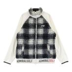 ADMIRAL Admiral боа переключатель Zip жакет обратная сторона ворсистый в клетку оттенок белого M Golf одежда женский 