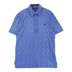 POLOGOLF ラルフローレン ポロゴルフ 半袖ポロシャツ 小花柄 ブルー系 S ゴルフウェア メンズ
