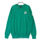 PEARLY GATES Pearly Gates вязаный свитер Logo нашивка оттенок зеленого 1 Golf одежда женский 