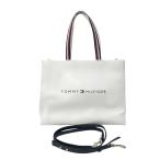 TOMMY HILFIGER トミーヒルフィガー 2way ショッパー トートバッグ ホワイト系