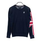 ADMIRAL Admiral вязаный свитер рукав Union Jack темно-синий серия M Golf одежда женский 