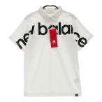 【新品】NEW BALANCE GOLF ニューバランス 半袖ポロシャツ ボタンダウン 総柄 ホワイト系 0 ゴルフウェア レディース