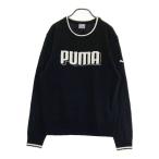 PUMA GOLF Puma Golf вязаный свитер Logo оттенок черного L Golf одежда мужской 