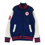 FILA GOLF filler Golf тепловое хранение вязаный Zip жакет шерсть . темно-синий серия LL Golf одежда женский 