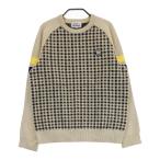 JACK BUNNY Jack ba колено вязаный свитер нашивка в клетку оттенок коричневого 1 Golf одежда женский 