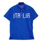 KAPPA GOLF カッパゴルフ 半袖ポロシャツ ボタンダウン ブルー系 L ゴルフウェア メンズ