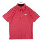 KAPPA GOLF カッパゴルフ 半袖ポロシャツ ピンク系 L ゴルフウェア メンズ