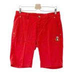 KAPPA GOLF カッパゴルフ ストレッチ ハーフパンツ レッド系 L ゴルフウェア メンズ