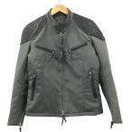 【新品】MAX FRITZ マックスフリッツ MFB-2438 レザーパッチシングルライダース グレー系 46 バイクウェア メンズ