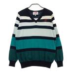 MASTER BUNNY EDITION тормозные колодки ba колено выпуск длинный рукав вязаный свитер окантовка рисунок оттенок зеленого 2 Golf одежда женский 