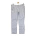 PEARLY GATES パーリーゲイツ  バックプリント ストレッチロングパンツ ストライプ柄 グレー系 5 ゴルフウェア メンズ