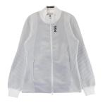 PGG PEARLY GATES Pearly Gates задний Logo длинный рукав вязаный жакет оттенок белого 0 Golf одежда женский 