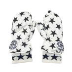 PEARLY GATES Pearly Gates внутри сторона флис рукавица защищающий от холода перчатка звезда рисунок оттенок белого Golf одежда 