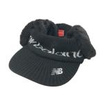 ショッピング耳あて NEW BALANCE GOLF ニューバランス  耳あて付 サンバイザー  ブラック系  ゴルフウェア