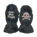 DANCE WITH DRAGON Dance With Dragon боа рукавица Skull оттенок черного Golf одежда 