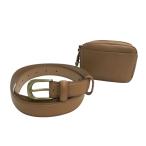 BEAMS GOLF Beams Golf кожаный ремень есть сумка оттенок коричневого Golf одежда 