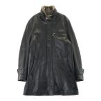 BURBERRY BLACK LABEL バーバリーブラックレーベル レザーコート ブラック系 M メンズ