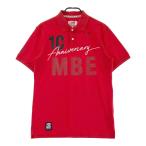 【新品】MASTER BUNNY EDITION マスターバニーエディション 10周年 半袖ポロシャツ  レッド系 5 ゴルフウェア メンズ