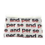 AND PER SE Anne Pas . двусторонний боа защита горла "neck warmer" Logo общий рисунок оттенок белого Golf одежда 