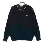 ADIDAS GOLF Adidas Golf AF7836 V шея вязаный свитер оттенок черного L Golf одежда мужской 
