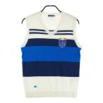 KAPPA GOLF Kappa Golf вязаный лучший окантовка рисунок оттенок белого M Golf одежда мужской 