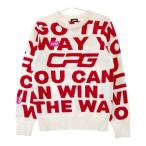 CPG GOLFsi-pi-ji- Golf вязаный свитер общий рисунок оттенок белого M Golf одежда женский 