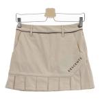 DESCENTE GOLF デサントゴルフ  裏起毛 プリーツスカート  ベージュ系 SS ゴルフウェア レディース