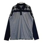 HYDROGEN GOLF ハイドロゲン ゴルフ 長袖ポロシャツ 千鳥柄 グレー系 X LARGE ゴルフウェア メンズ