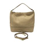 COACH Coach K1353 2WAY кожа ручная сумочка большая сумка оттенок бежевого 