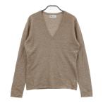 JOHNSTONS ジョンストンズ カシミヤ Vネック ニットセーター ベージュ系 S メンズ