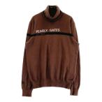 PEARLY GATES Pearly Gates ta-toru шея длинный рукав вязаный свитер оттенок коричневого 1 Golf одежда женский 