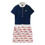 NEW BALANCE GOLF New balance короткий рукав Polo One-piece общий рисунок темно-синий серия 0 Golf одежда женский 