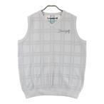 BEAMS GOLF Beams Golf 2022 год вязаный лучший в клетку оттенок белого L Golf одежда мужской 